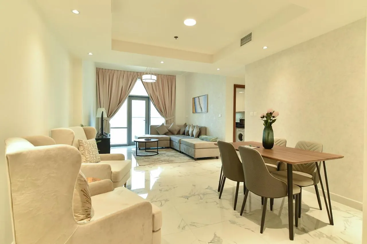 Luxury Escapes - View Of Canal & Burj Khalifa 1Br Large Premium Apt - Amna Tower 迪拜 0*,  阿拉伯联合酋长国