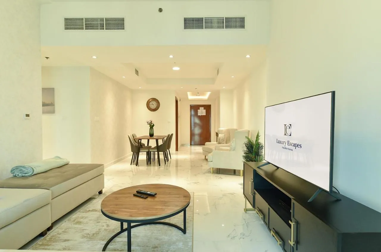 公寓 Luxury Escapes - View Of Canal & Burj Khalifa 1Br Large Premium Apt - Amna Tower 迪拜